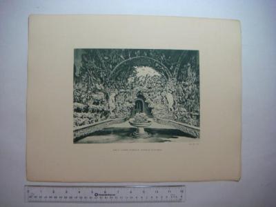 Boboli Garden, Florence, Interior of Grotto (Plate No. 116)