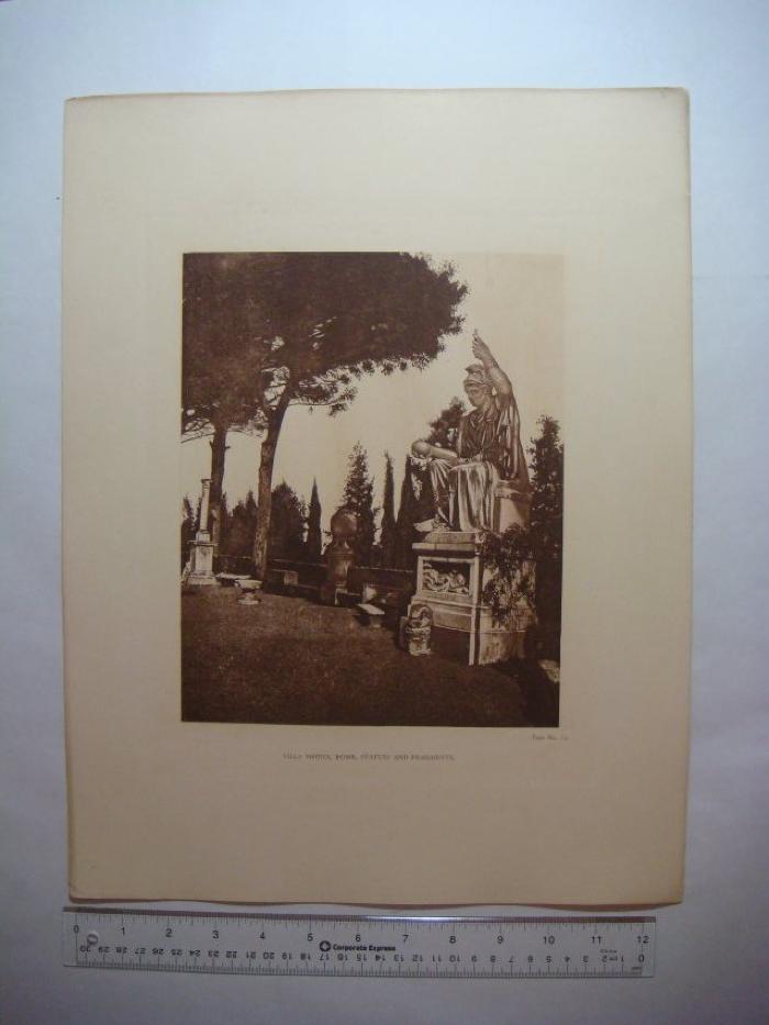 Villa Medici, Rome, Statues and Fragments (Plate No. 75)