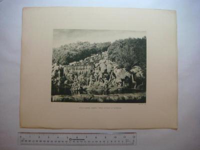 Royal Garden, Casetta, Group at Root of Waterfall (Plate No. 190)