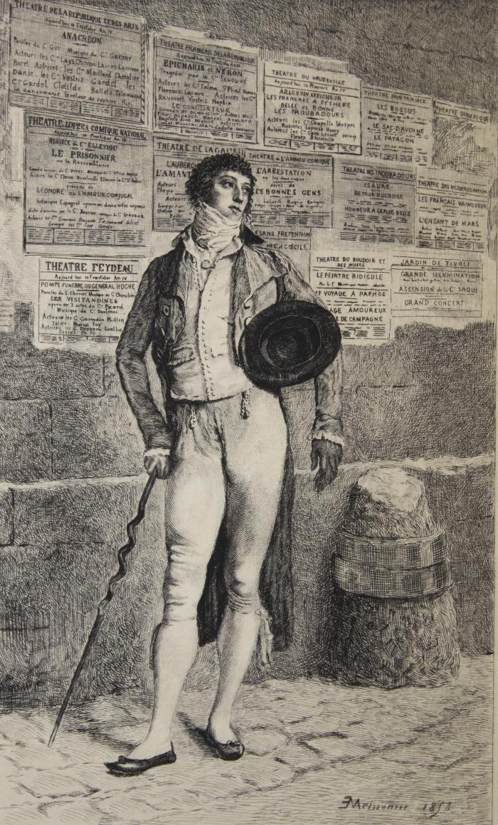 Un Incroyable (after Jean-Louis Ernest Meissonier)